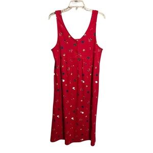 STEVEN ROSS NATURALLY Petite Christmas Dress Red  Teacher Holiday VTG Sz L